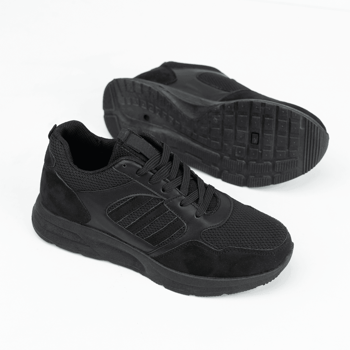 Tricot Sneakers with Suede